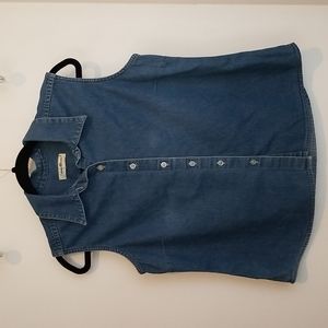 Eddie Bauer Sleeveless Jean Top